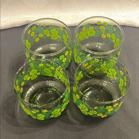 Libbey Crazy Daisy Spring Blossom Vintage Drinking Glasses set of 4 LAST ONES!! - Picture 2 of 10